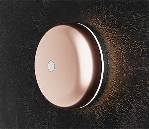 Floating Clear Horizontal LED Sign And Doorbell